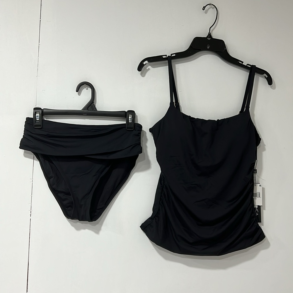 La Blanca Island Goddess Underwire Lingerie Strap Tankini Top & Bikini Bottom 10 - Picture 3 of 14